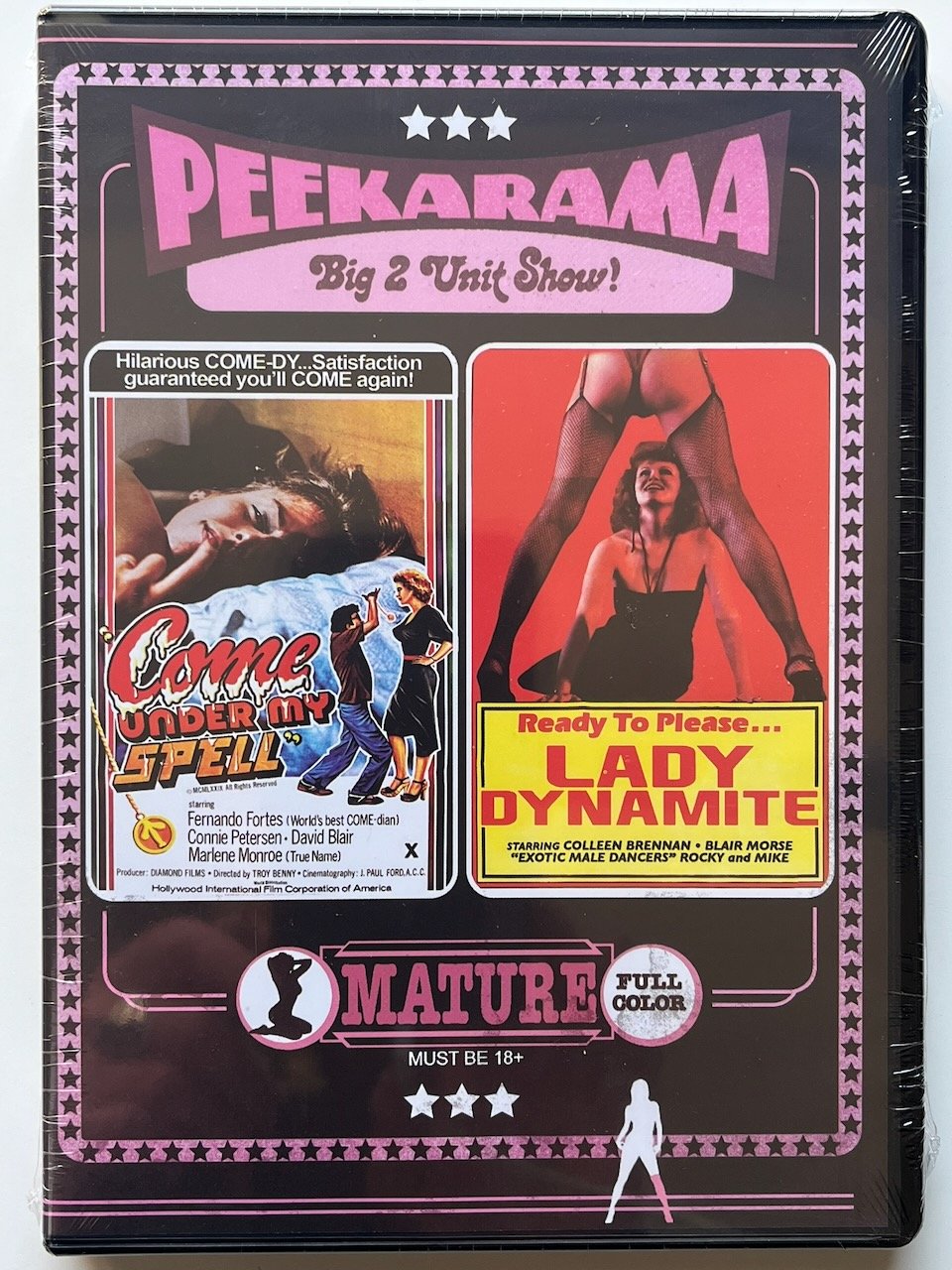 Peekarama Double Bill - COME UNDER MY SPELL & LADY DYNAMITE (1979) DVD Colleen Brennan, Lisa Dwyer