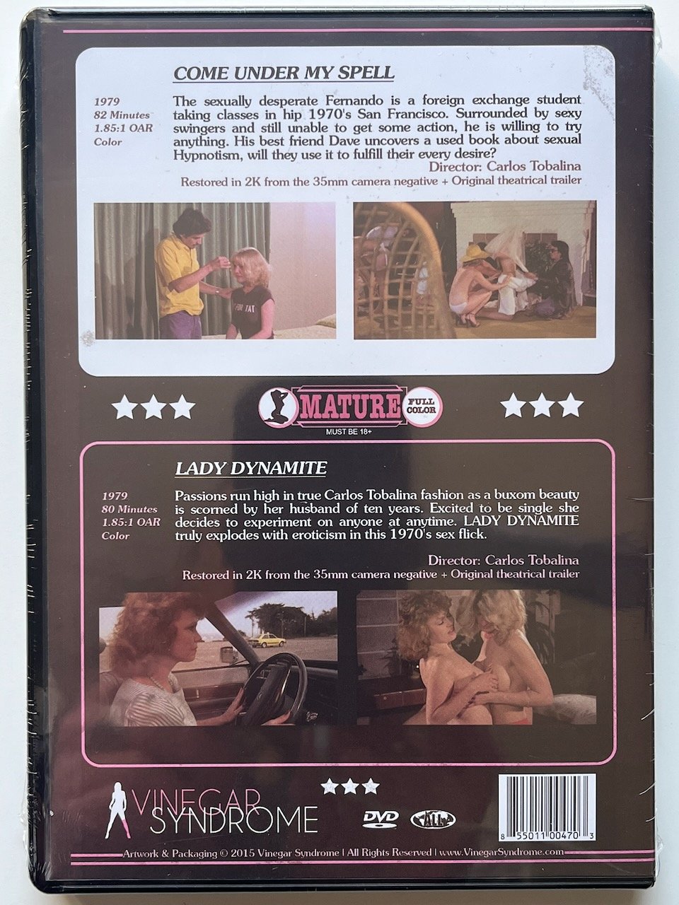 Peekarama Double Bill - COME UNDER MY SPELL & LADY DYNAMITE (1979) DVD Colleen Brennan, Lisa Dwyer - Image 2