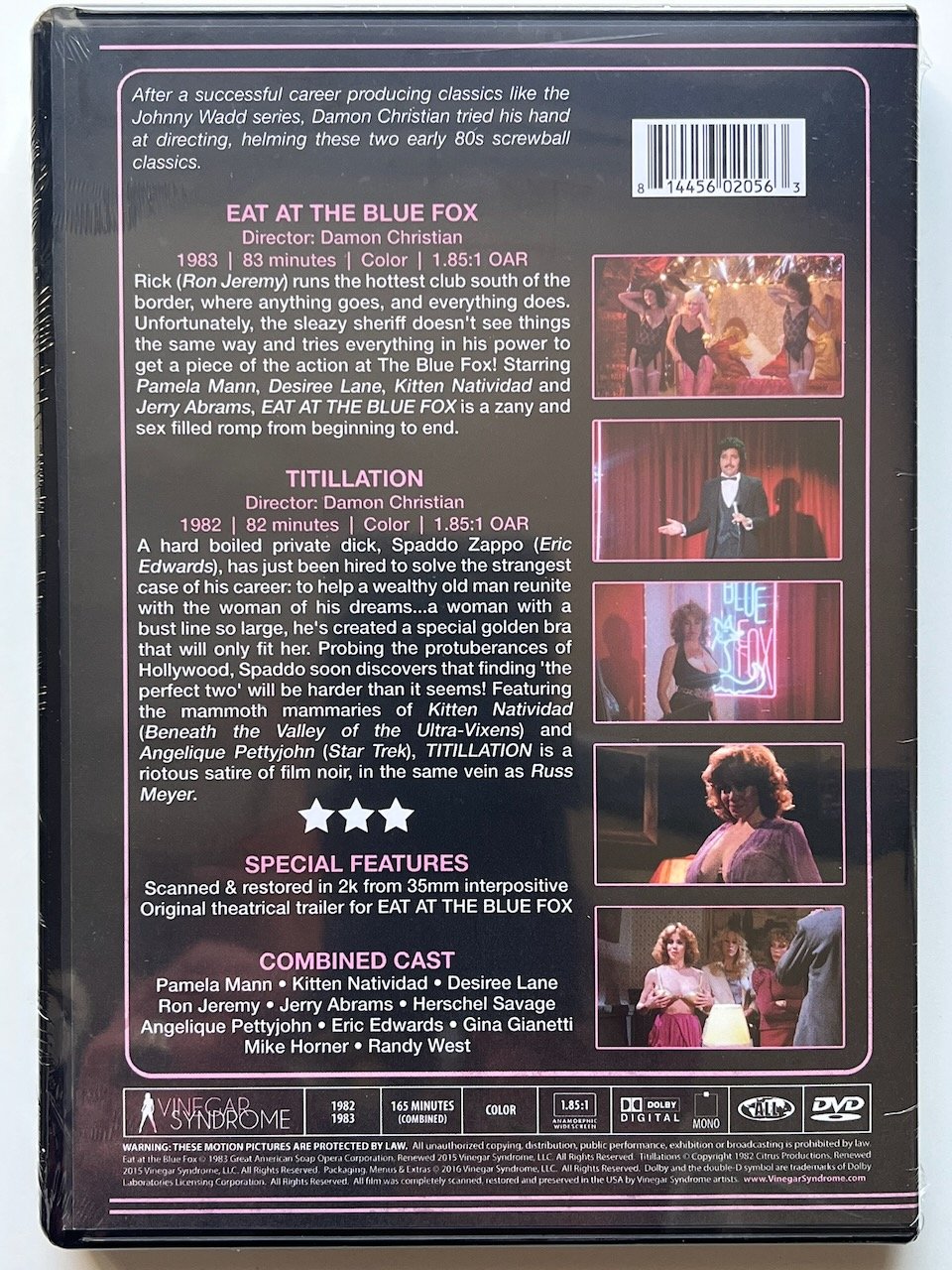 Peekarama Double Bill - EAT AT THE BLUE FOX (1983) & TITILLATION (1982) DVD - Pamela Mann, Kitten Natividad - Image 2