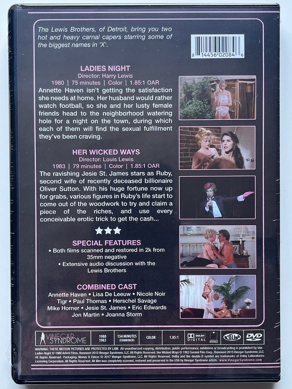 Peekarama Double Bill - LADIES NIGHT (1980) & HER WICKED WAYS (1983) DVD - Annette Haven, Lisa De Leeuw - Image 2