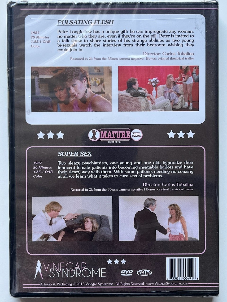 Peekarama Double Bill - PULSATING FLESH & SUPER SEX (1987) DVD Bunny Bleu, Nina Hartley, - Image 2