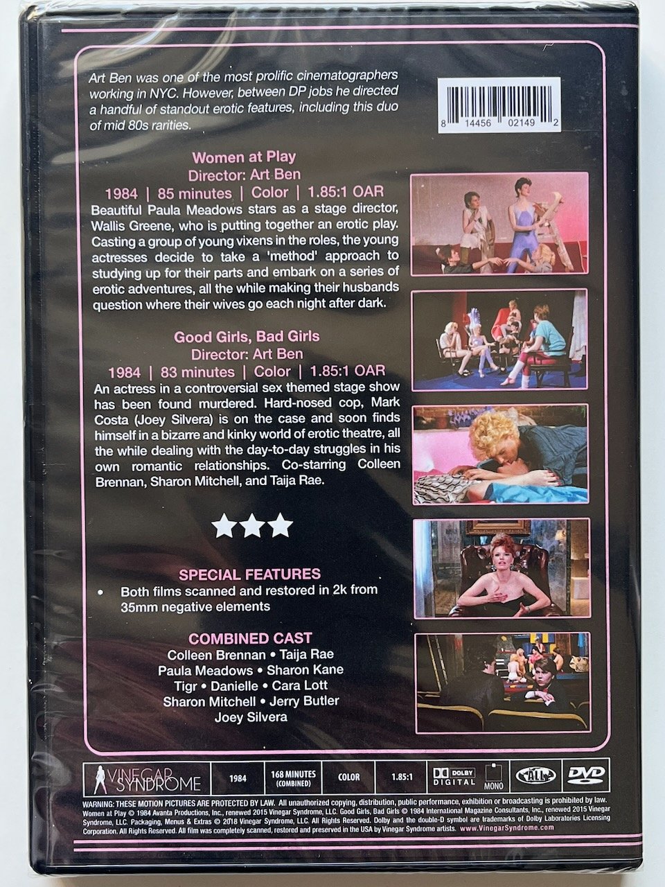 Peekarama Double Bill - WOMEN AT PLAY & GOOD GIRLS, BAD GIRLS (1984) DVD Colleen Brennan, Sharon Kane, Cara Lott - Image 2