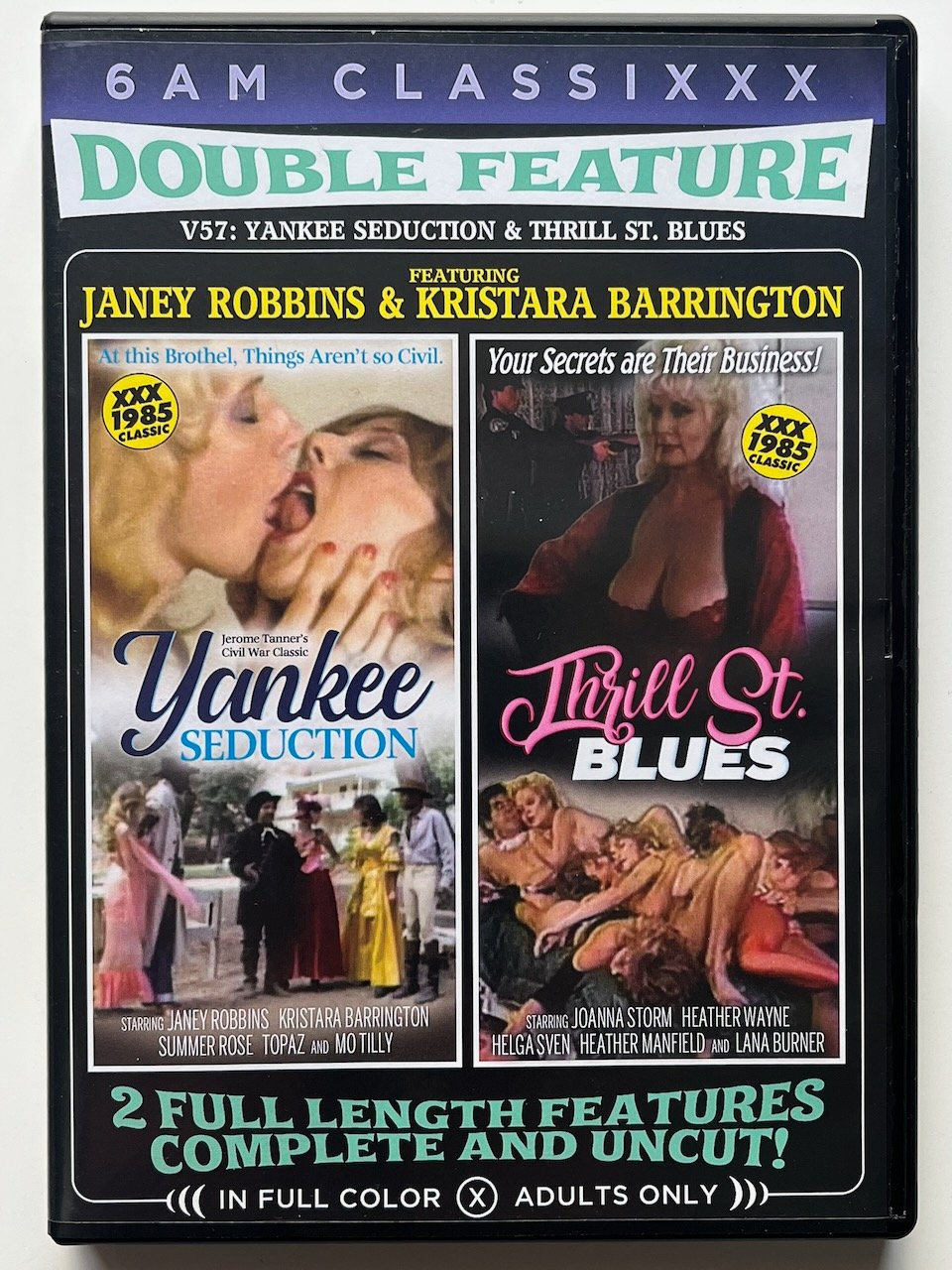 Classixxx Double Feature 57: YANKEE SEDUCTION & THRILL STREET BLUES (1985) DVD