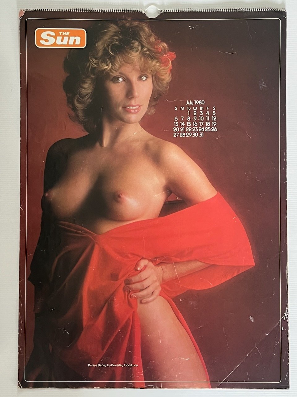 THE SUN Page 3 Calendar 1980 Jane Warner, Joanne Latham - Image 2