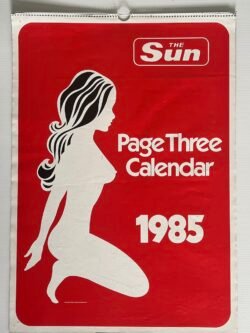 THE SUN Page 3 Calendar 1985 Samantha Fox, Linda Lusardi, Corinne Russell, Angie Layne