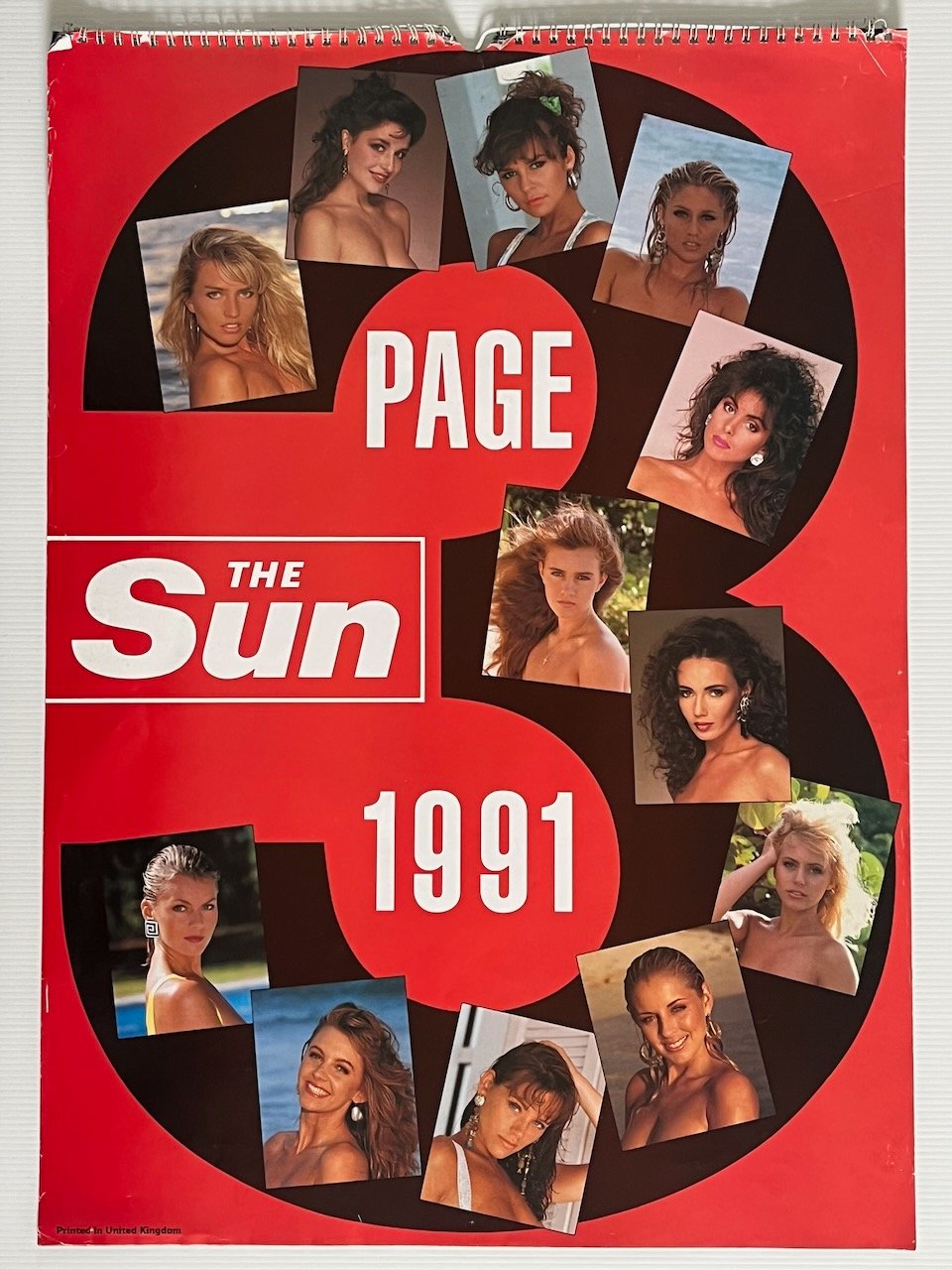THE SUN Page 3 Calendar 1991 Gail McKenna. Kathy Lloyd, Tracey Elvik, Donna Ewin