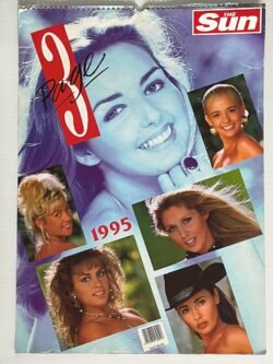 THE SUN Page 3 Calendar 1995 Kathy Lloyd, Gaynor Goodman, Tracey Coleman, Joanne Guest