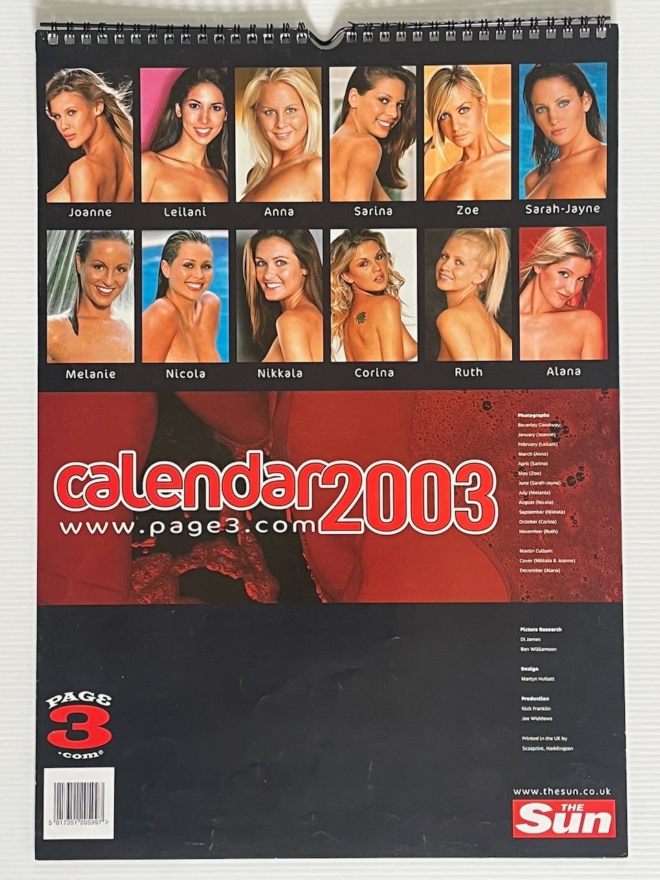 THE SUN Page 3 Calendar 2003 (b) - Image 3