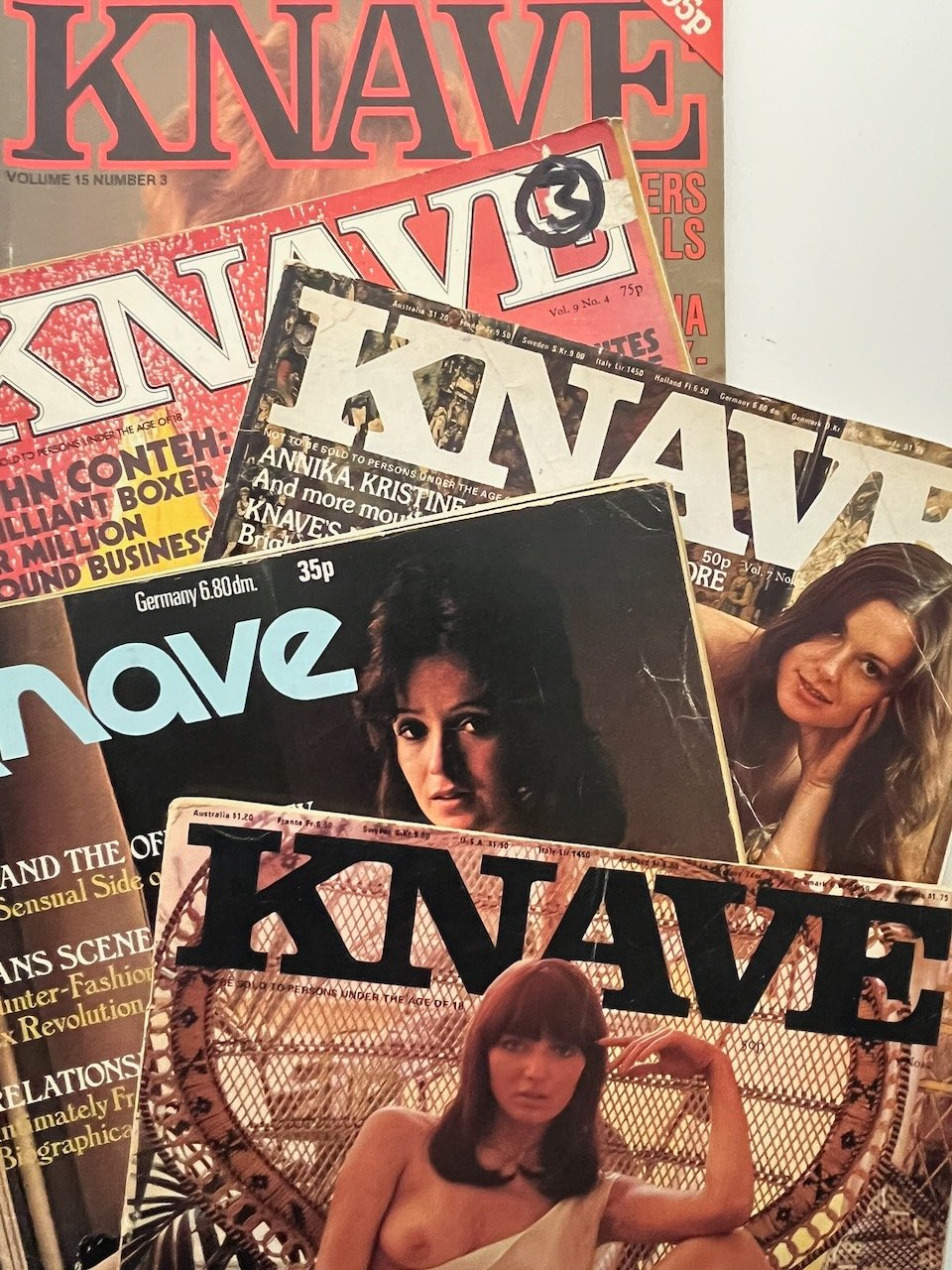 Clearance Bundle of 5 Knave Magazines