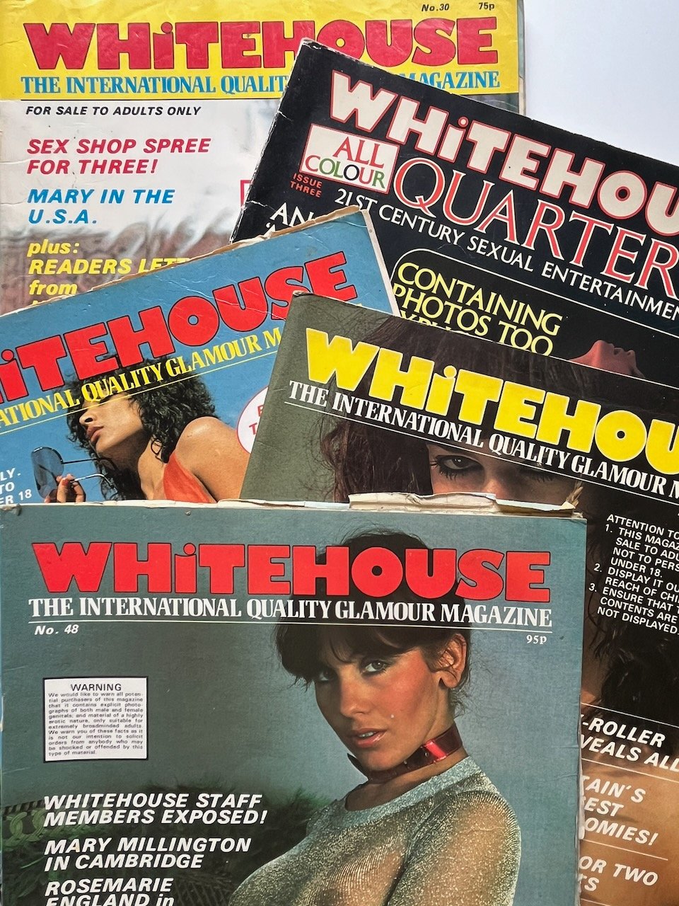 Clearance Bundle of 5 Whitehouse Magazines