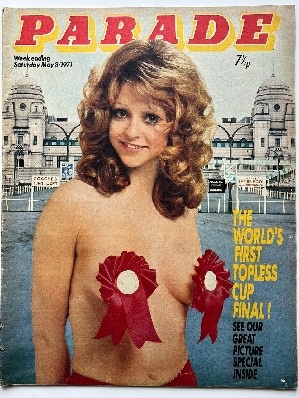 Parade 08 May 1971 World’s First Topless Cup Final!