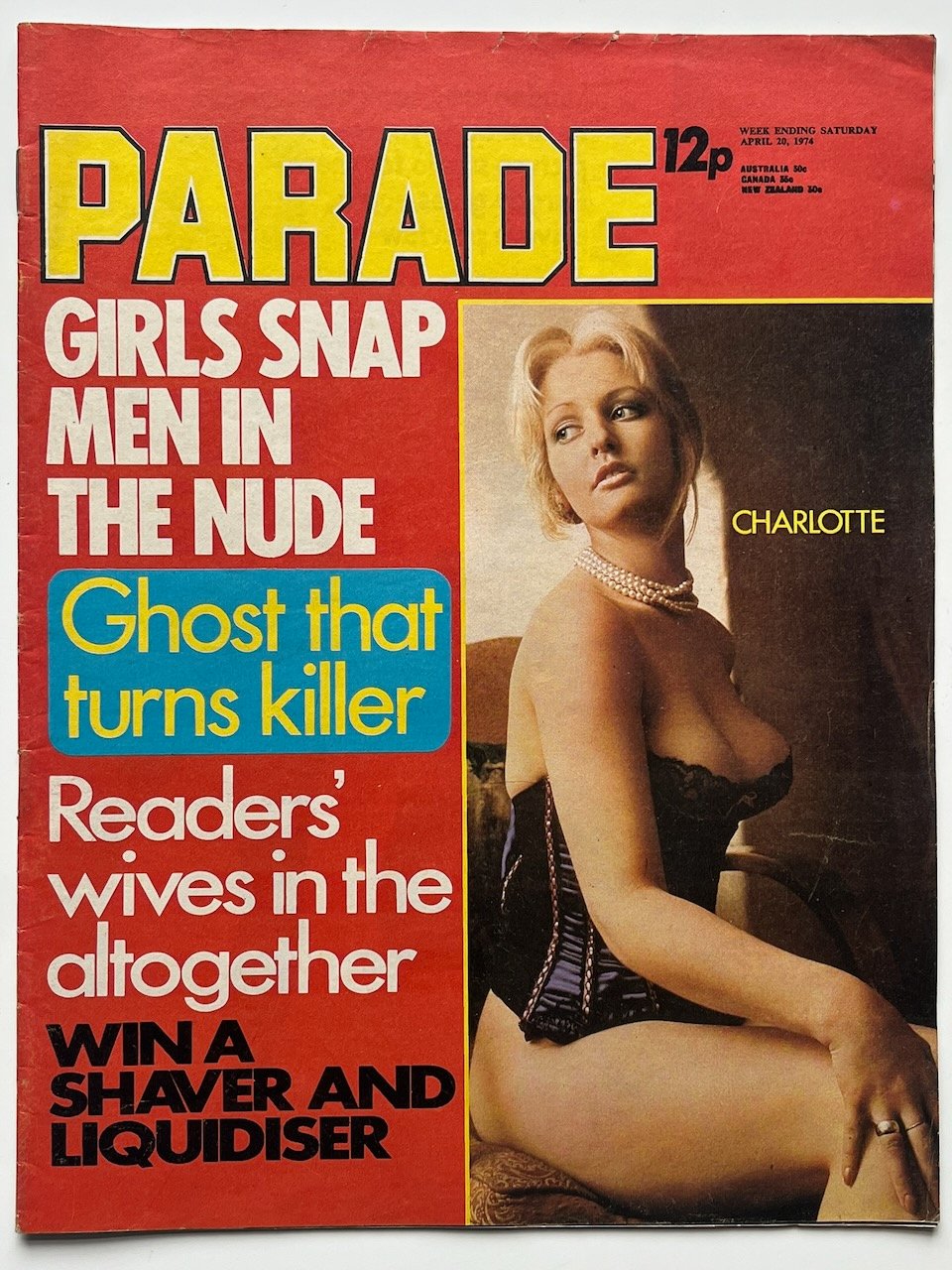 Parade 20 Apr 1974 Last Ever Weekly Issue