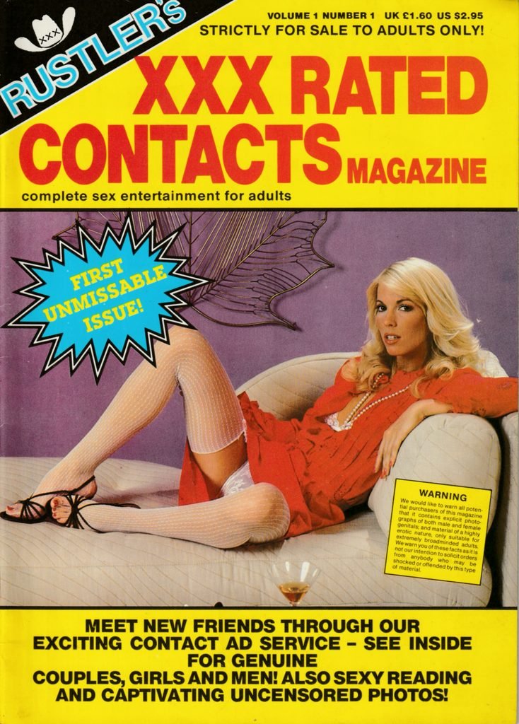 Rustler XXX Rated Contacts Magazine Volume 1 Number 1 cover